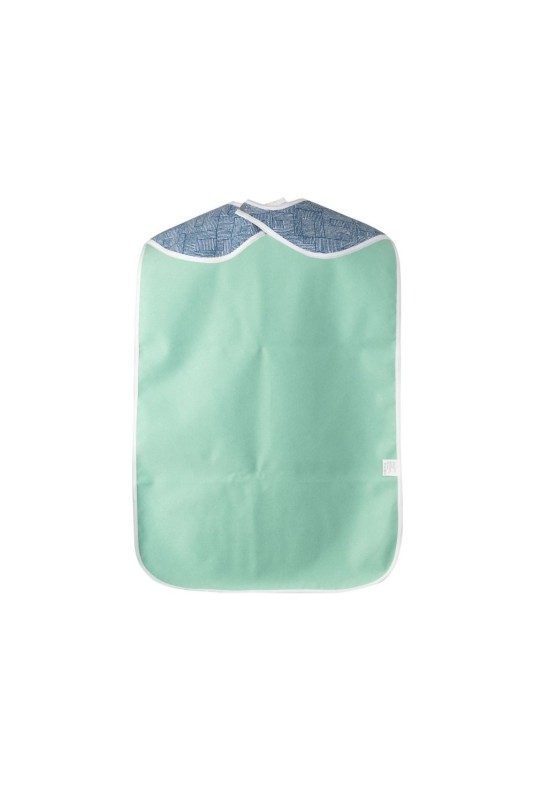 Bavoir barrière 50x90, flanelle bleu