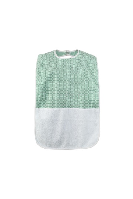 Barrier bib 50x90 PVC green circuit design - Durable