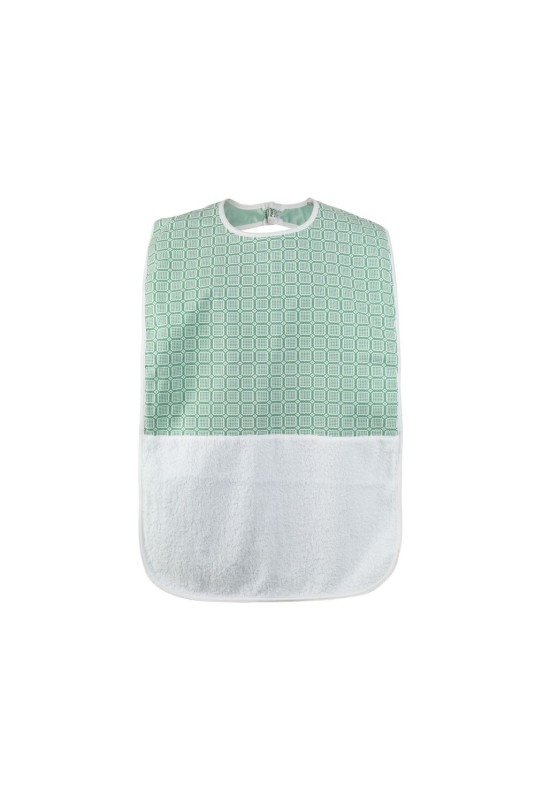 Barrier bib 50x90 PVC green circuit design - Durable