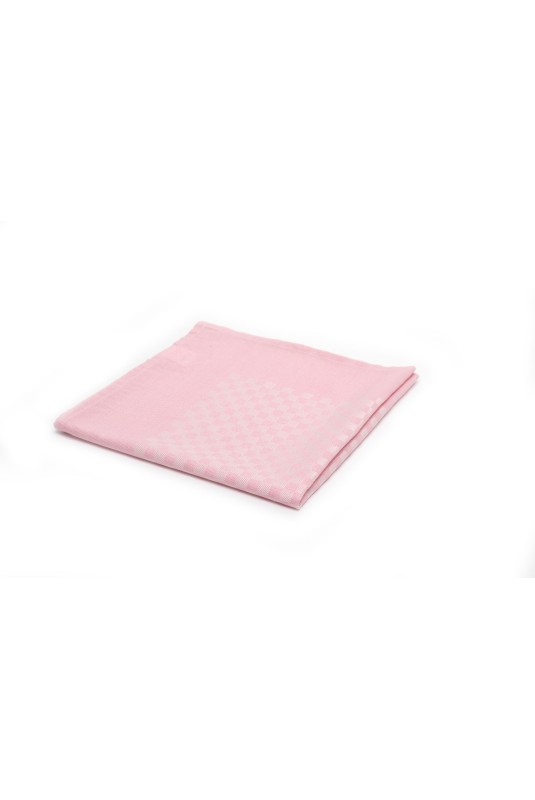 Serviette de table, 55x55 PC 50/50, rose motif petit damier