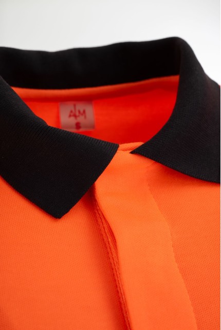 PAKI - polo shirt, high-visibility, long sleeve - Durable