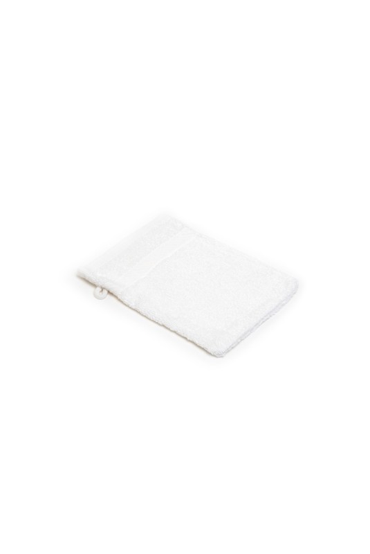 OSIRIS - gant de toilette, 15x21, blanc 100% coton, 410gr/m2