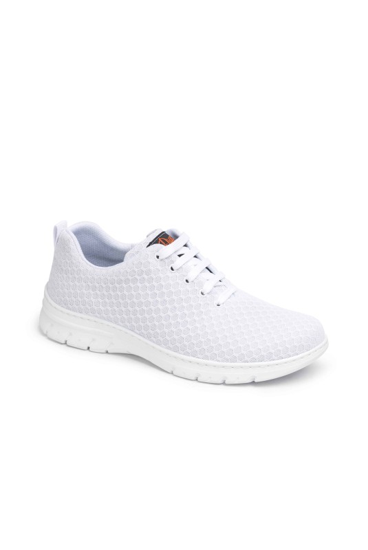 CALPE – weiße Sneaker mit Schnürsenkeln