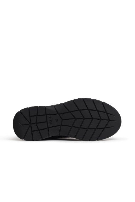 CALPE - schwarze Sneaker mit Schnürsenkeln