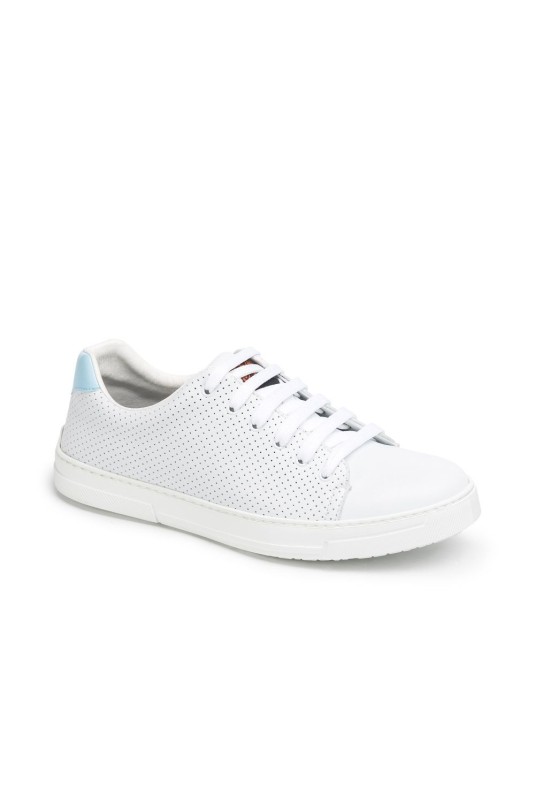 CASUAL - weiße Sneaker mit Schnürsenkeln