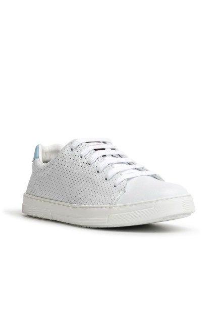 CASUAL - weiße Sneaker mit Schnürsenkeln