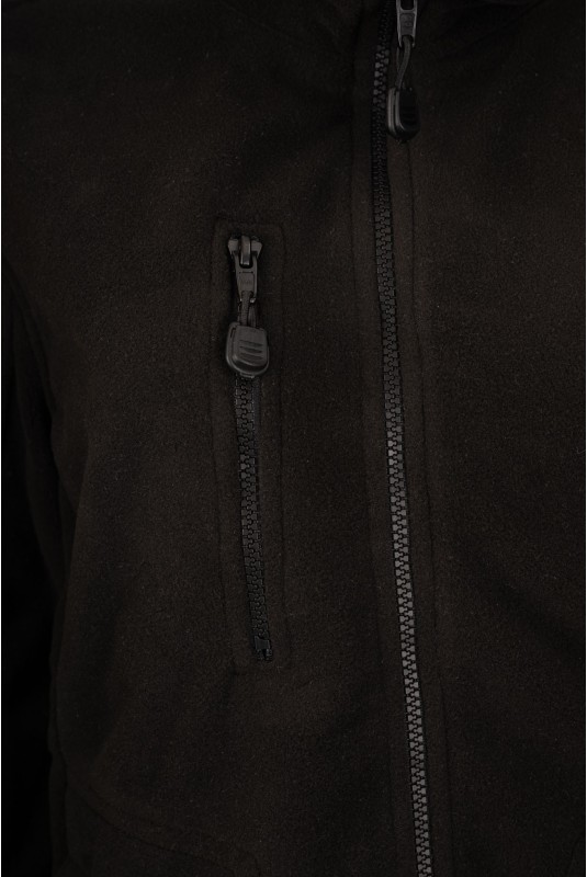 MERIDA - veste polaire noire à manches longues - Résistant