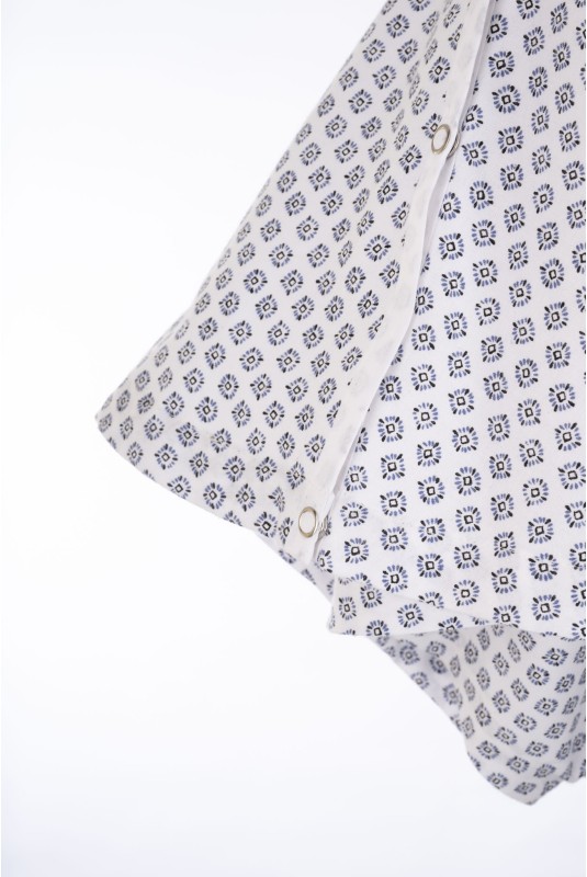 FIDJI - chemise de malade croisée dos manche papillon